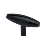 Colonial Bronze - 2'' overall, 0.625'' max diameter Cigar, T Cabinet Knob with straight post hand finished in Satin Copper - Satin Copper