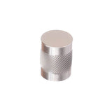 Colonial Bronze - 1'' diameter Round, single-knurled Cabinet Knob, Back-to-Back Shower Door Knob Kit hand finished in Matte Antique Satin Brass - Matte Antique Satin Brass