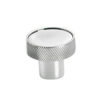 Colonial Bronze - 1.25'' diameter Round, single-knurled sandwich Cabinet Knob hand finished in Heritage Bronze - Heritage Bronze