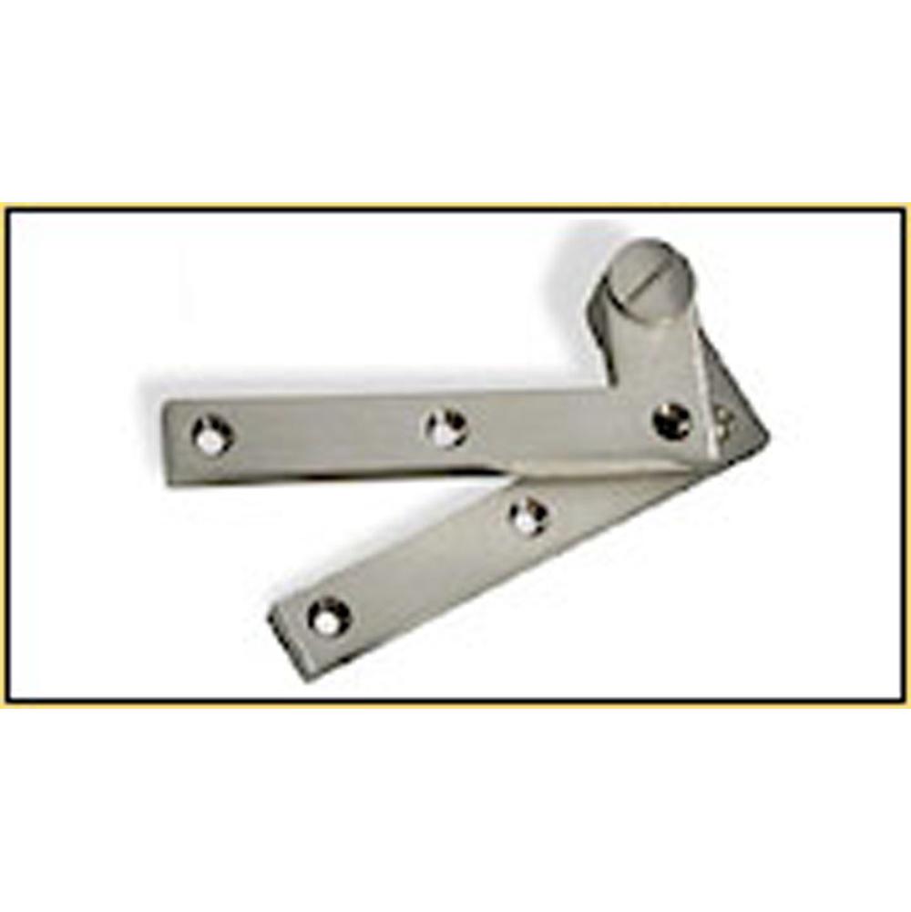 Colonial Bronze - 4.375'' overall Removable, flat-head pin pivot Hinge hand finished in Matte Satin Black - Matte Satin Black