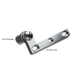 Colonial Bronze - 4.375'' overall Removable screw pivot Hinge for use with No.8 pivot base hand finished in Unlacquered Polished Brass - Unlacquered Polished Brass
