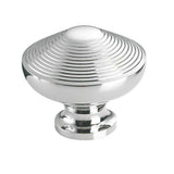 Colonial Bronze - 1.5'' diameter Half-beehive Cabinet Knob, Back-to-Back Shower Door Knob Kit hand finished in Satin Brass - Satin Brass