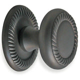 Colonial Bronze - 1.1875'' diameter Round, roped Cabinet Knob hand finished in Satin Copper - Satin Copper