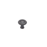 Colonial Bronze - 1.1875'' diameter Round, roped Cabinet Knob hand finished in Matte Pewter - Matte Pewter
