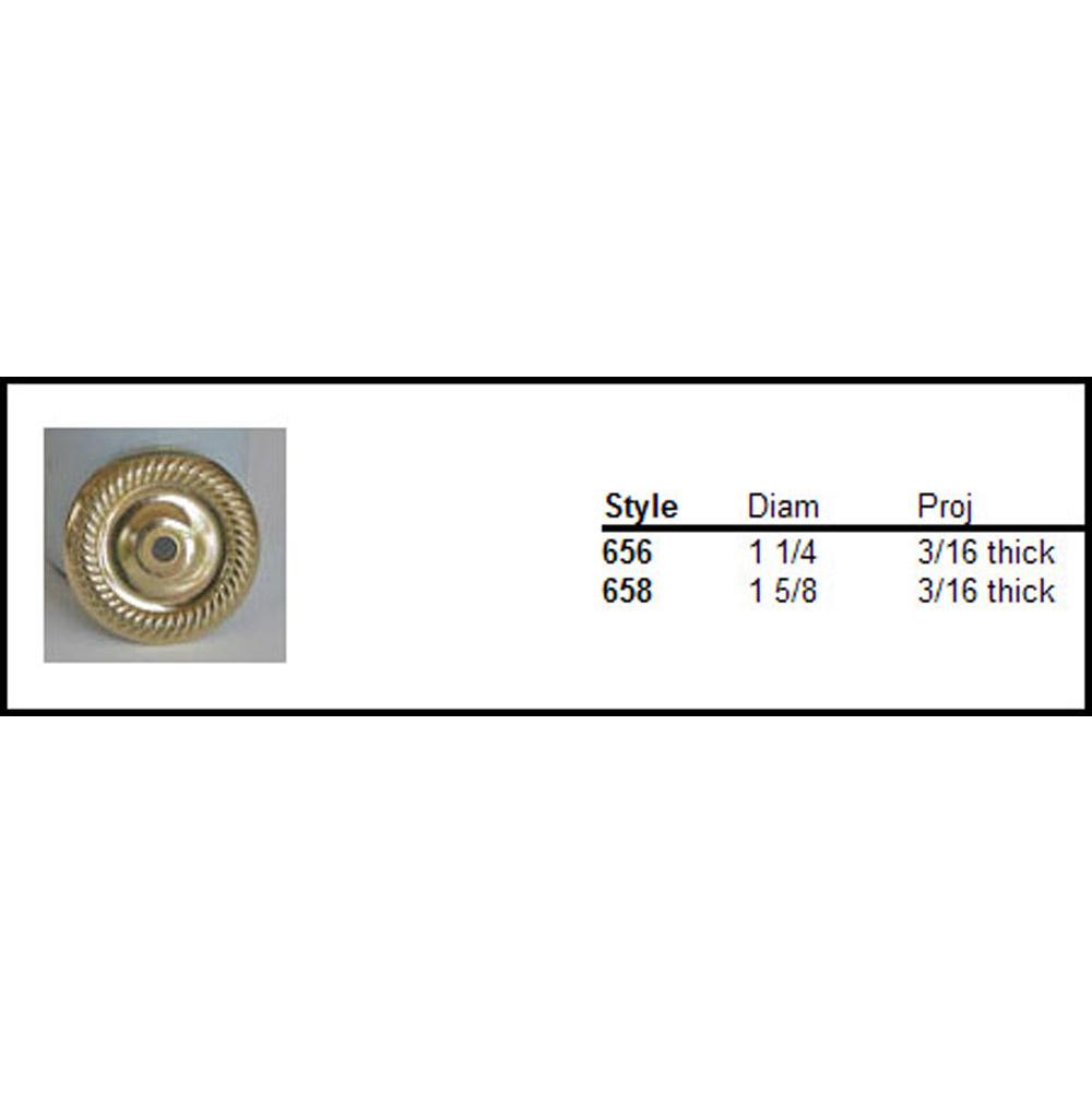 Colonial Bronze - 1.1875'' diameter Round, roped Backplate for use with 8-32 screw hand finished in Satin Copper - Satin Copper