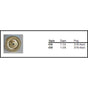 Colonial Bronze - 1.1875'' diameter Round, roped Backplate for use with 8-32 screw hand finished in Satin Copper - Satin Copper