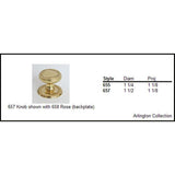 Colonial Bronze - 1.4375'' diameter Round, roped Cabinet Knob, Back-to-Back Shower Door Knob Kit hand finished in Satin Copper - Satin Copper