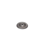 Colonial Bronze - 1.625'' diameter Round, roped Backplate for use with 8-32 screw hand finished in Satin Copper - Satin Copper