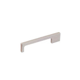 Colonial Bronze - 2'' center-to-center, 2.5'' overall, 0.25 x 0.375'' Rectangular Cabinet Pull with unequal-width rectangular legs hand finished in Matte Antique Satin Brass - Matte Antique Satin Brass
