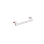 Colonial Bronze - 6'' center-to-center, 6.375'' overall, 0.375 x 0.25'' Rectangular, L-shaped Cabinet Pull with center cutout hand finished in Satin Copper - Satin Copper