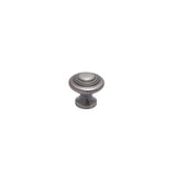 Colonial Bronze - 1.375'' diameter Round, stepped Cabinet Knob, Back-to-Back Shower Door Knob Kit hand finished in Satin Copper - Satin Copper