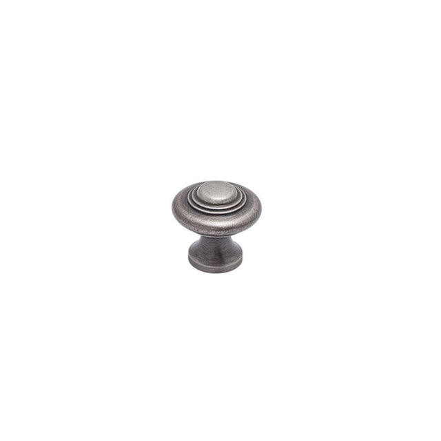 Colonial Bronze - 1.375'' diameter Round, stepped Cabinet Knob, Back-to-Back Shower Door Knob Kit hand finished in Satin Copper - Satin Copper