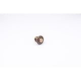 Colonial Bronze - 1.375'' diameter Round, stepped Cabinet Knob, Back-to-Back Shower Door Knob Kit hand finished in Antique Brass - Antique Brass