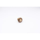 Colonial Bronze - 1.5'' diameter Round, stepped Cabinet Knob, Back-to-Back Shower Door Knob Kit hand finished in Antique Brass - Antique Brass
