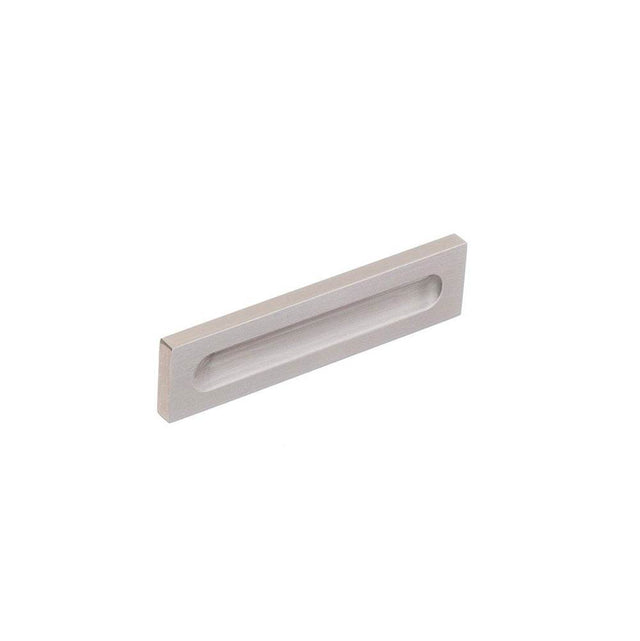 Colonial Bronze - 3'' center-to-center, 4'' overall, 0.25'' Rectangular, flat Cabinet Pull with finger indents hand finished in Antique Bronze - Antique Bronze