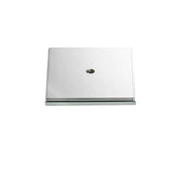 Colonial Bronze - 1.75'' Square, stepped Backplate for use with 8-32 screw hand finished in Weathered Brass - Weathered Brass