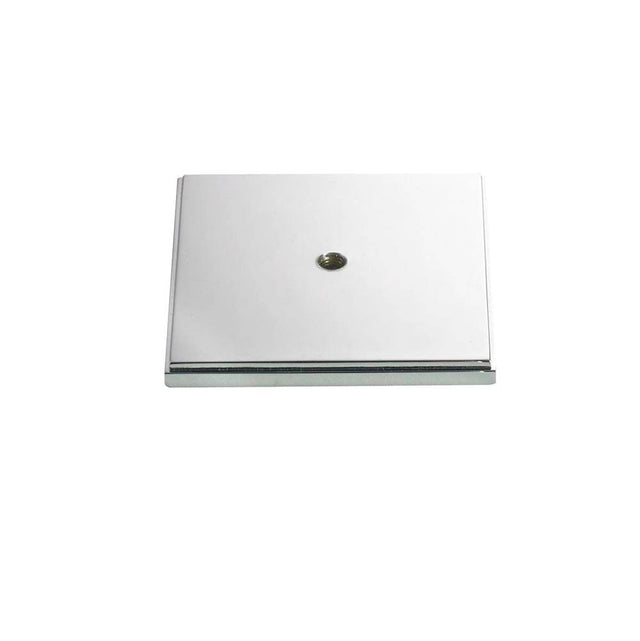 Colonial Bronze - 1.75'' Square, stepped Backplate for use with 8-32 screw hand finished in Weathered Brass - Weathered Brass