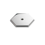 Colonial Bronze - 1.5'' Hexagonal, stepped Backplate for use with 8-32 screw hand finished in Weathered Brass - Weathered Brass