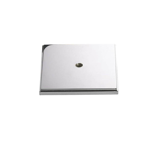 Colonial Bronze - 1'' Square, stepped Backplate for use with 8-32 screw hand finished in Weathered Brass - Weathered Brass