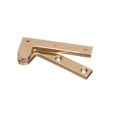 Colonial Bronze - 3.875'' overall Fixed pin pivot Hinge hand finished in Distressed Antique Brass - Distressed Antique Brass