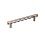 Colonial Bronze - 3'' center-to-center, 4'' overall, 0.5'' diameter Round Cabinet Pull with straight posts hand finished in Satin Copper - Satin Copper