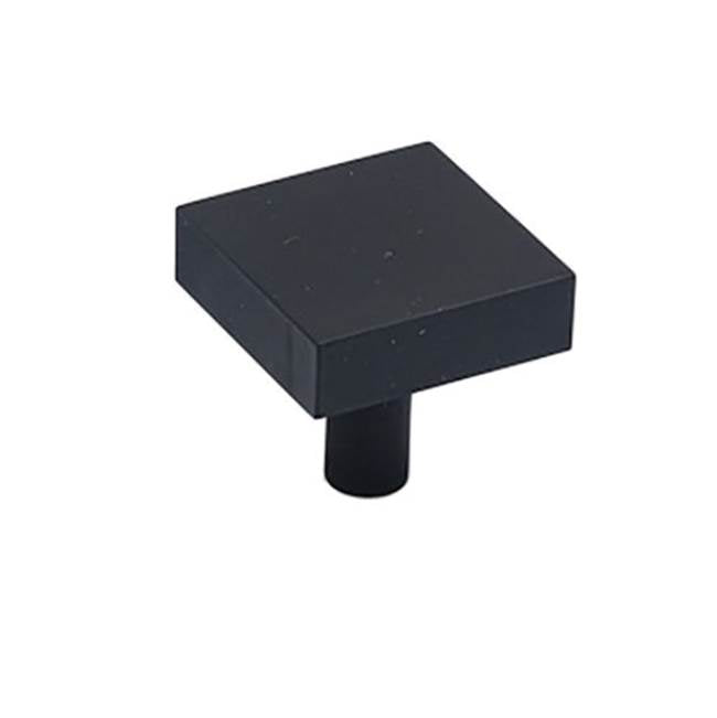 Colonial Bronze - 1.25'' Square Cabinet Knob with straight post hand finished in Matte Satin Copper - Matte Satin Copper