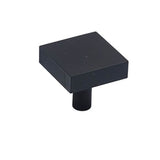 Colonial Bronze - 1.25'' Square Cabinet Knob with straight post hand finished in Matte Satin Copper - Matte Satin Copper