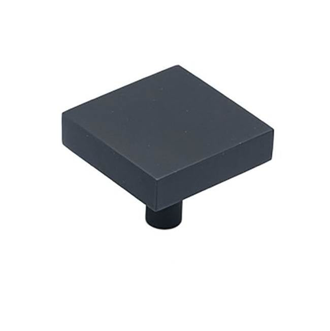 Colonial Bronze - 1.5'' Square Cabinet Knob with straight post hand finished in Matte Satin Copper - Matte Satin Copper