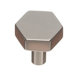 Colonial Bronze - 1'' Hexagonal Cabinet Knob with straight post hand finished in Satin Copper - Satin Copper