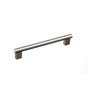 Colonial Bronze - 8'' center-to-center, 9.5'' overall, 0.625'' diameter Round Cabinet Pull, Appliance Pull, Door Pull, Shower Door Pull With rectangular posts hand finished in Satin Copper - Satin Copper