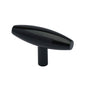 Colonial Bronze - 2'' overall, 0.625'' max diameter Cigar, T Cabinet Knob with straight post hand finished in Matte Satin Copper - Matte Satin Copper