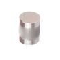 Colonial Bronze - 1'' diameter Round, single-knurled Cabinet Knob, Back-to-Back Shower Door Knob Kit hand finished in Satin Copper - Satin Copper
