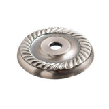 Colonial Bronze - 1.1875'' diameter Round, roped Backplate for use with 8-32 screw hand finished in Matte Satin Copper - Matte Satin Copper