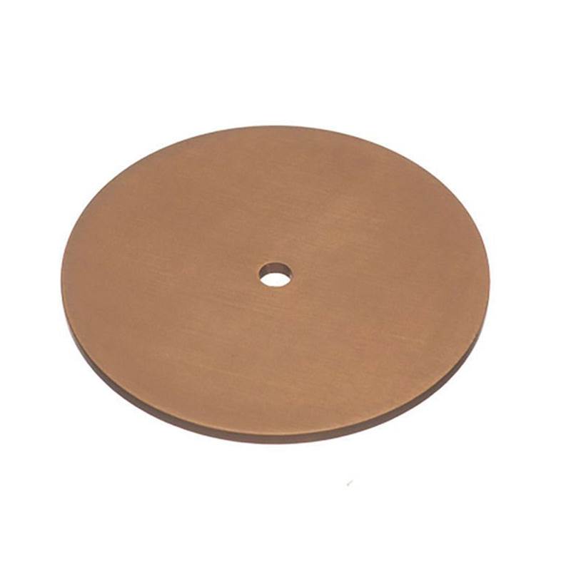 Colonial Bronze - 1.25'' diameter Round Backplate for use with 1/4-20 screw hand finished in Satin Copper - Satin Copper