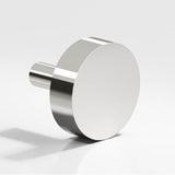 Leather Accented Round Appliance Pull, Door Pull, Shower Door Pull With Straight Posts, Heritage Bronze x Shagreen Ink Leather