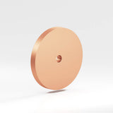 Colonial Bronze - 1'' diameter Round Backplate for use with 1/4-20 screw hand finished in Matte Satin Copper - Matte Satin Copper
