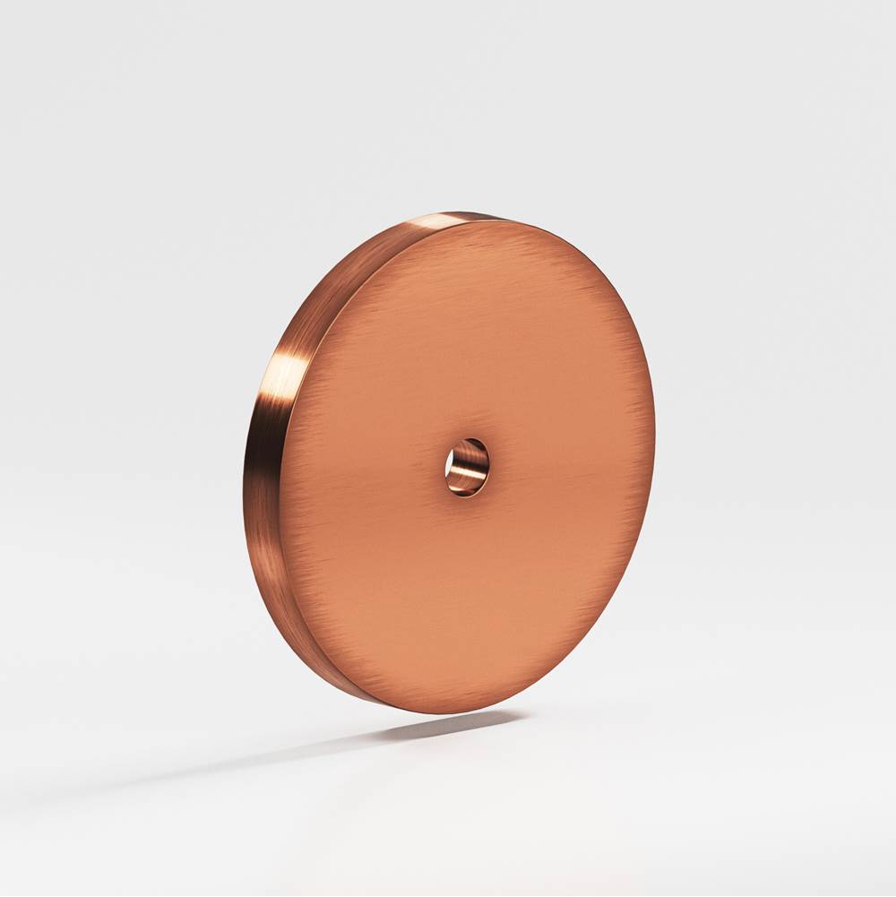 Colonial Bronze - 0.75'' diameter Round Backplate for use with 1/4-20 screw hand finished in Antique Copper - Antique Copper