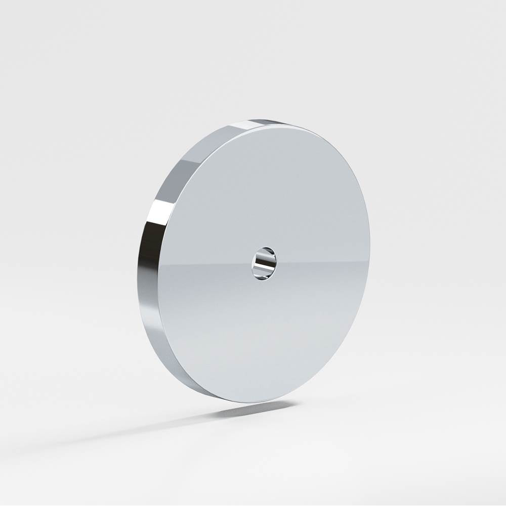 Colonial Bronze - 0.625'' diameter Round Backplate for use with 1/4-20 screw hand finished in Polished Chrome - Polished Chrome