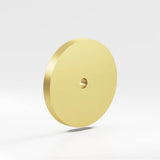Colonial Bronze - 1'' diameter Round Backplate for use with 1/4-20 screw hand finished in Matte Satin Brass - Matte Satin Brass