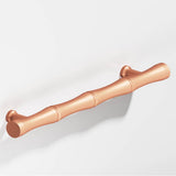 Colonial Bronze - 3'' center-to-center, 5'' overall, 0.5'' diameter Bamboo Cabinet Pull with flared posts hand finished in Matte Satin Copper - Matte Satin Copper
