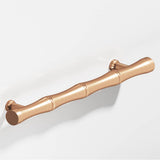 Colonial Bronze - 9.5'' center-to-center, 12.5'' overall, 1'' diameter Bamboo Appliance Pull, Door Pull, Shower Door Pull with flared posts hand finished in Satin Bronze - Satin Bronze