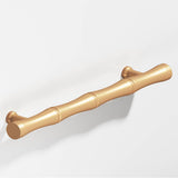 Colonial Bronze - 3'' center-to-center, 5'' overall, 0.5'' diameter Bamboo Cabinet Pull with flared posts hand finished in Matte Satin Bronze - Matte Satin Bronze