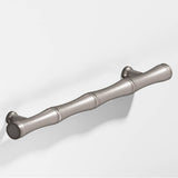 Colonial Bronze - 9.5'' center-to-center, 12.5'' overall, 0.75'' diameter Bamboo Appliance Pull, Door Pull with flared posts hand finished in Pewter - Pewter