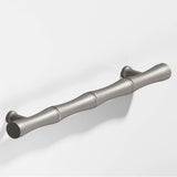 Colonial Bronze - 3'' center-to-center, 5'' overall, 0.5'' diameter Bamboo Cabinet Pull with flared posts hand finished in Frost Nickel - Frost Nickel