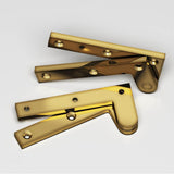Colonial Bronze - 3.875'' overall Fixed pin pivot Hinge hand finished in Antique Bronze - Antique Bronze