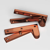 Colonial Bronze - 3.875'' overall Fixed pin pivot Hinge hand finished in Antique Copper - Antique Copper