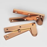 Colonial Bronze - 3.875'' overall Fixed pin pivot Hinge hand finished in Satin Bronze - Satin Bronze