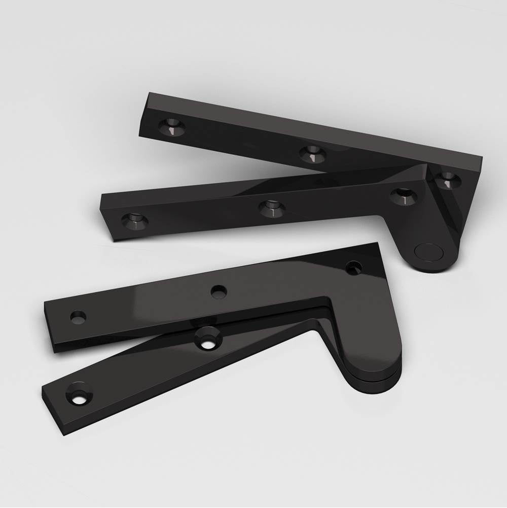 Colonial Bronze - 3.875'' overall Fixed pin pivot Hinge hand finished in Satin Black - Satin Black