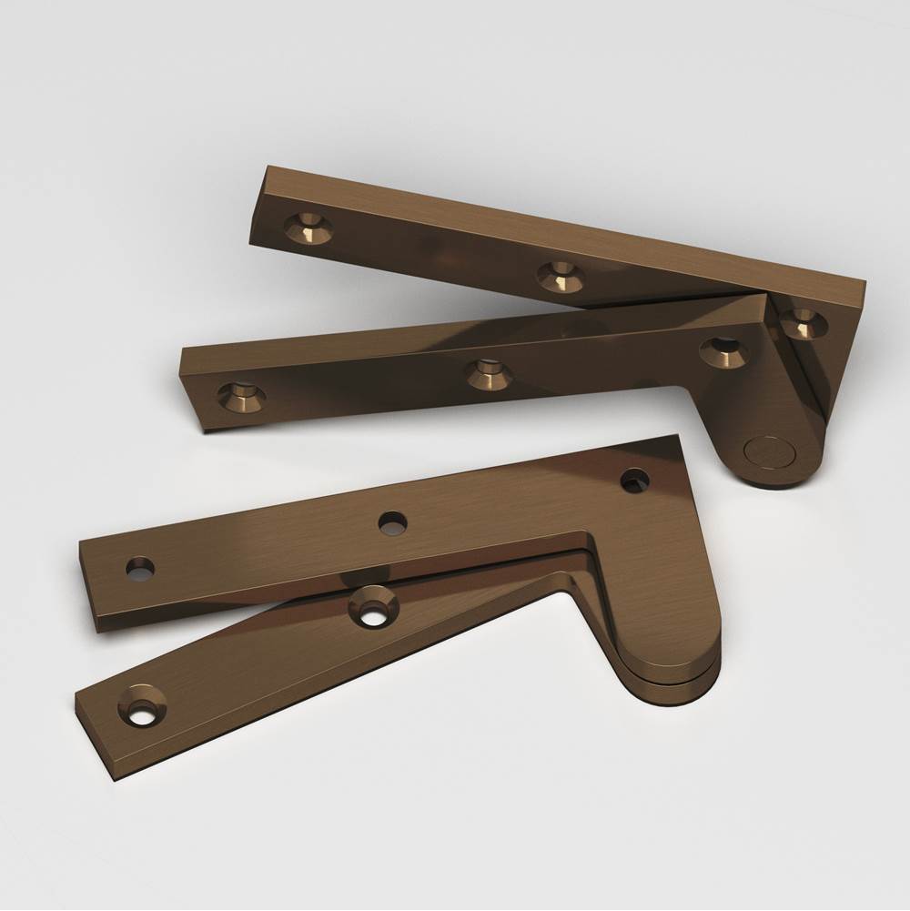 Colonial Bronze - 3.875'' overall Fixed pin pivot Hinge hand finished in Light Statuary Bronze - Light Statuary Bronze