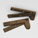 Colonial Bronze - 3.875'' overall Fixed pin pivot Hinge hand finished in Light Statuary Bronze - Light Statuary Bronze